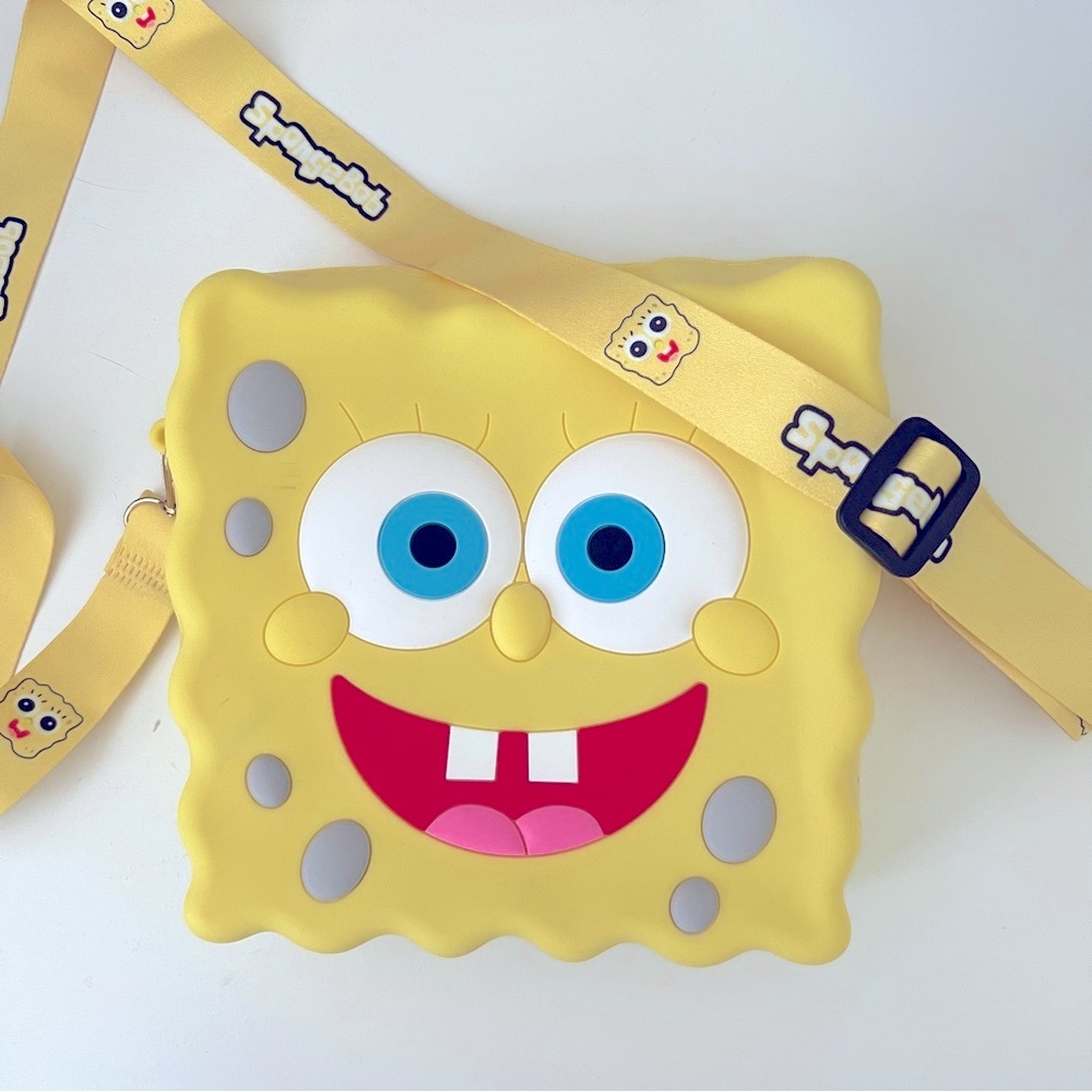 🖤SpongeBob SquarePants Kids Yellow Crossbody Bag